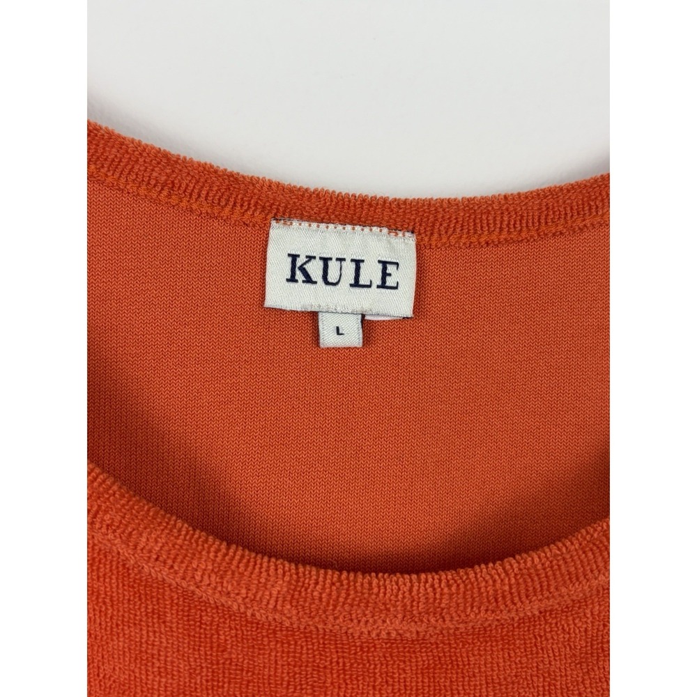 KULE The Terry Selena Lightweight Cropped Tank Coral SZ L - Picture 3 of 6